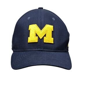 Michigan Wolverines x Jumpman Jordan Navy Blue Hat Cap‎ NCAA Stretch Big Ten